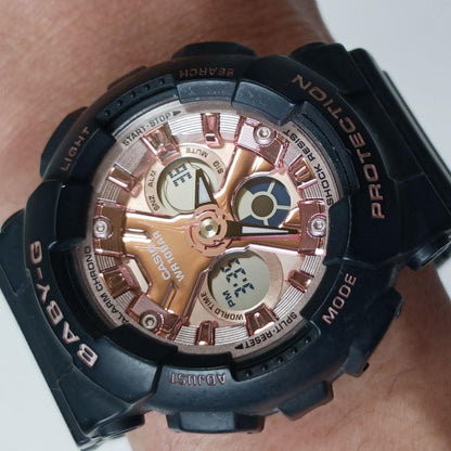 Casio Baby-G Ladies Watch Model BA-130-1A4JF with Pink Dial — Japan Import