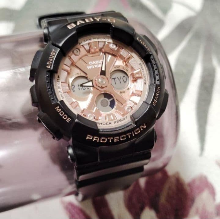 Casio Baby-G Ladies Watch Model BA-130-1A4JF with Pink Dial — Japan Import
