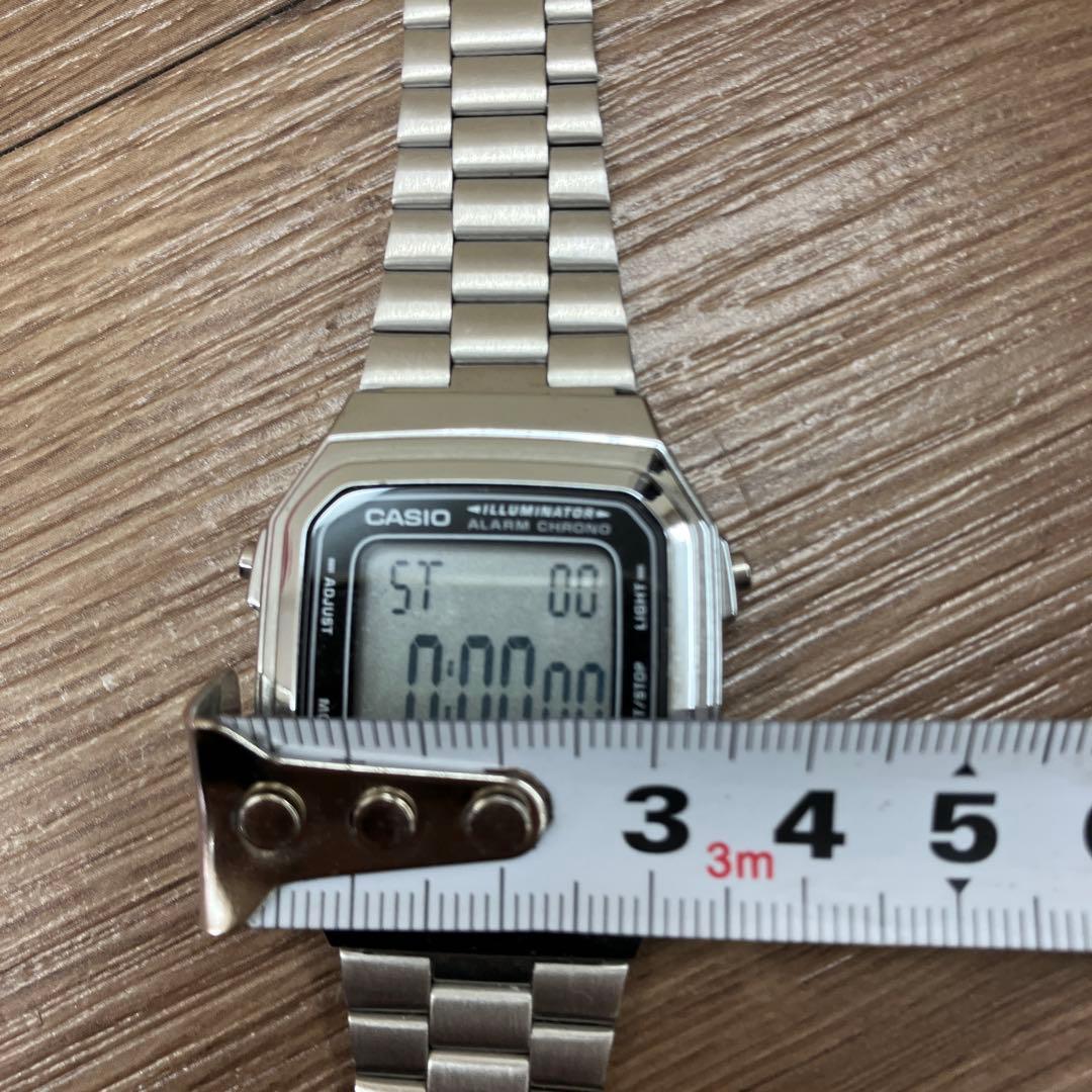 Casio A178W Digital Watch Silver Vintage Retro Display 10-Year Battery — Japan Import