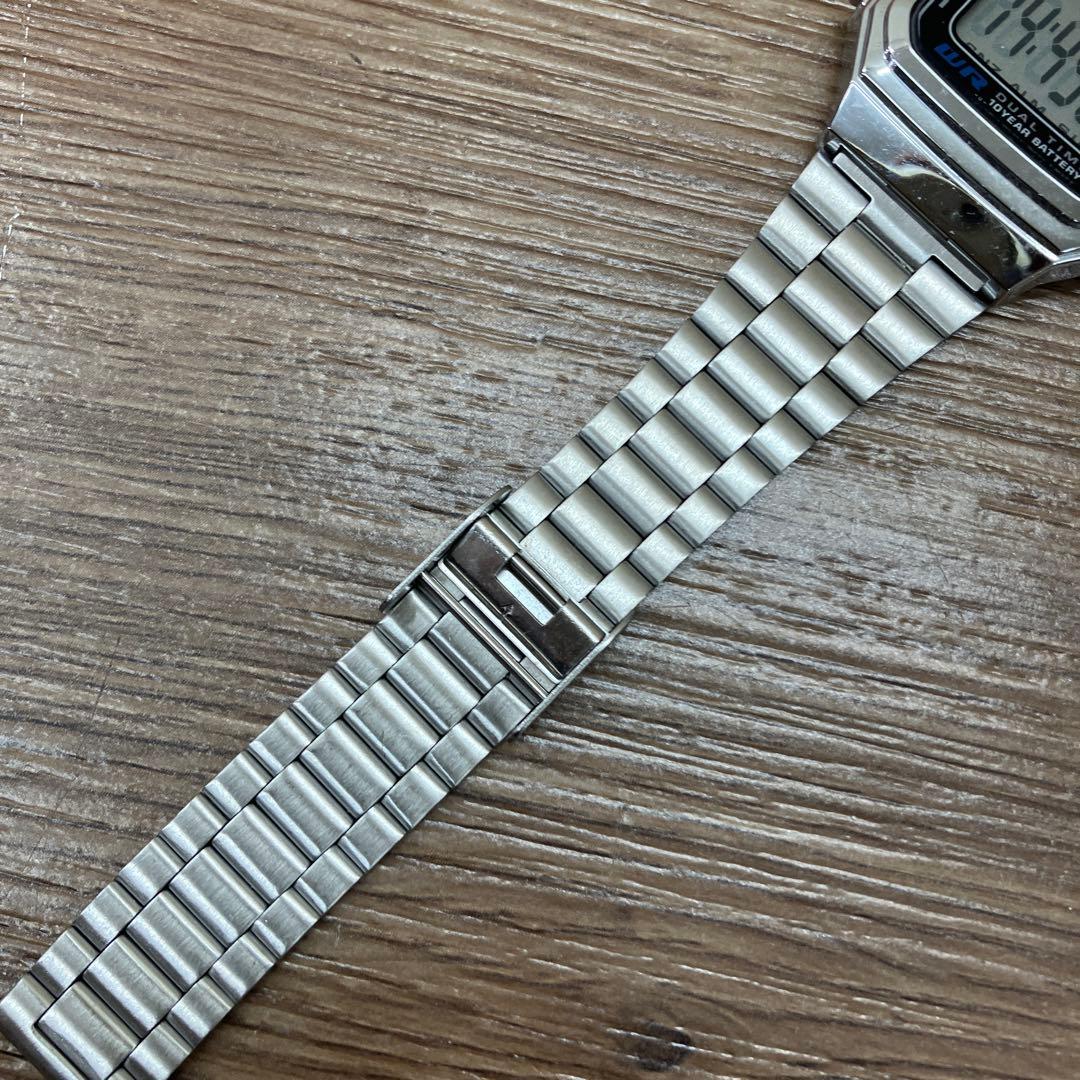 Casio A178W Digital Watch Silver Vintage Retro Display 10-Year Battery — Japan Import