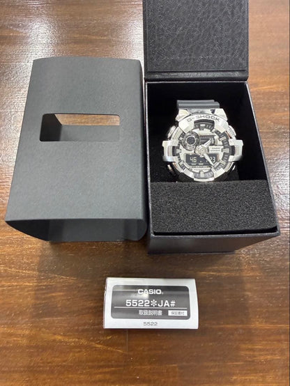 Casio G-Shock Metal Covered Series GM-700-1AJF Watch with Box and Manual
