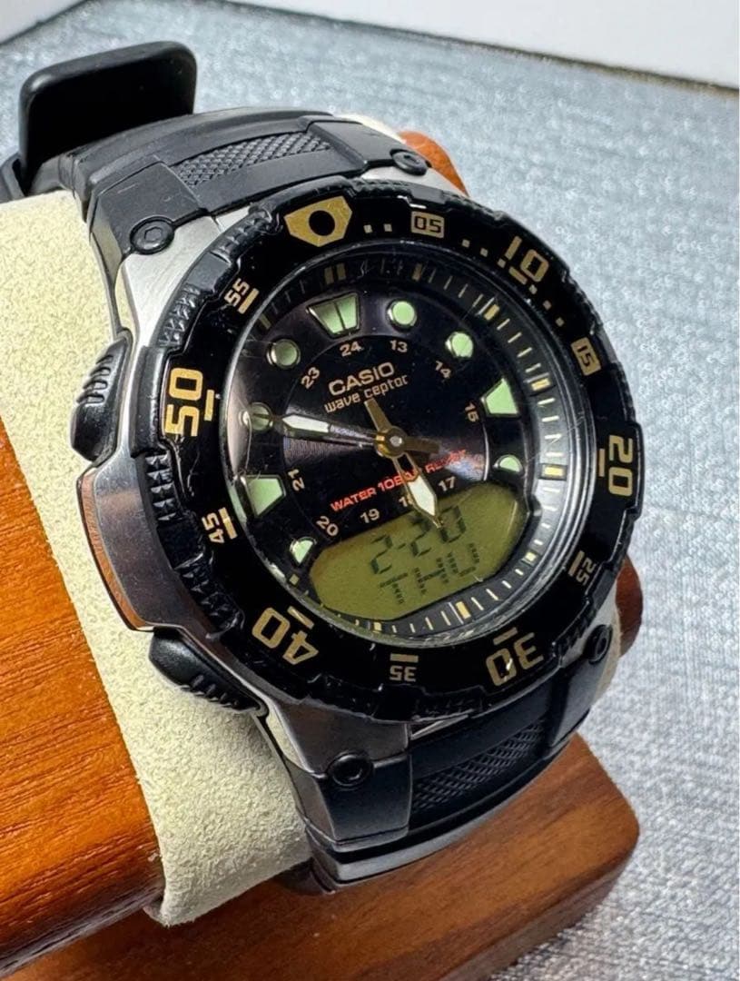 Casio Wave Ceptor WVA-107HJ-1AJF Radio-Controlled Watch Dive Design