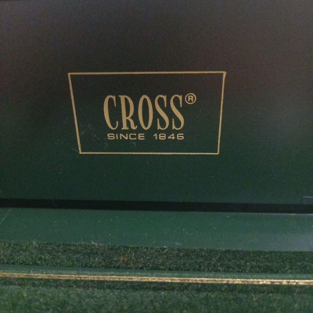 Cross Classic Century silver metal ballpoint pen with logo clip and included case