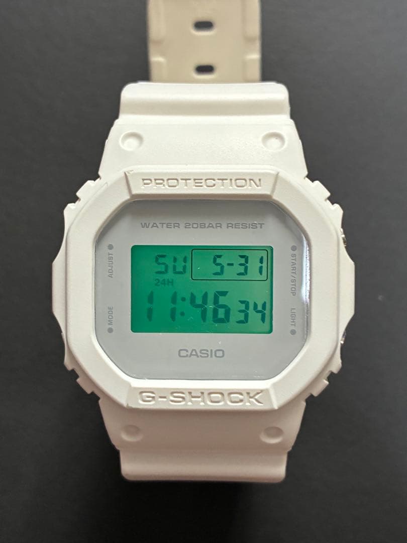 Casio G-Shock Digital Watch DW-5600-MW White Japan Import