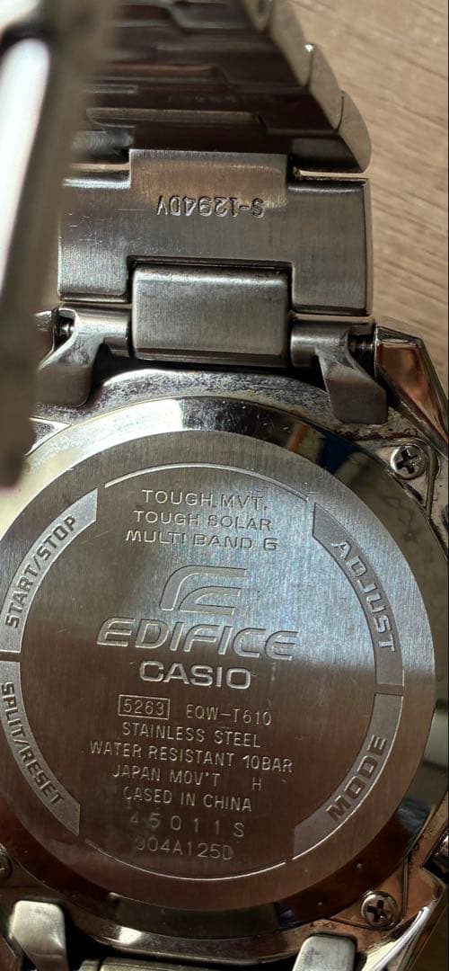 Casio Edifice EQW-T610 Watch with Solar Power and Radio Reception Japan Import
