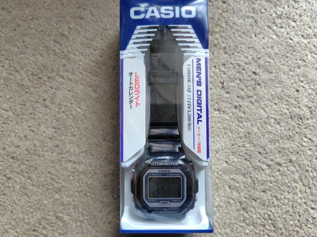 Casio F108 A159 Two-Piece Set Watches with Protective Films