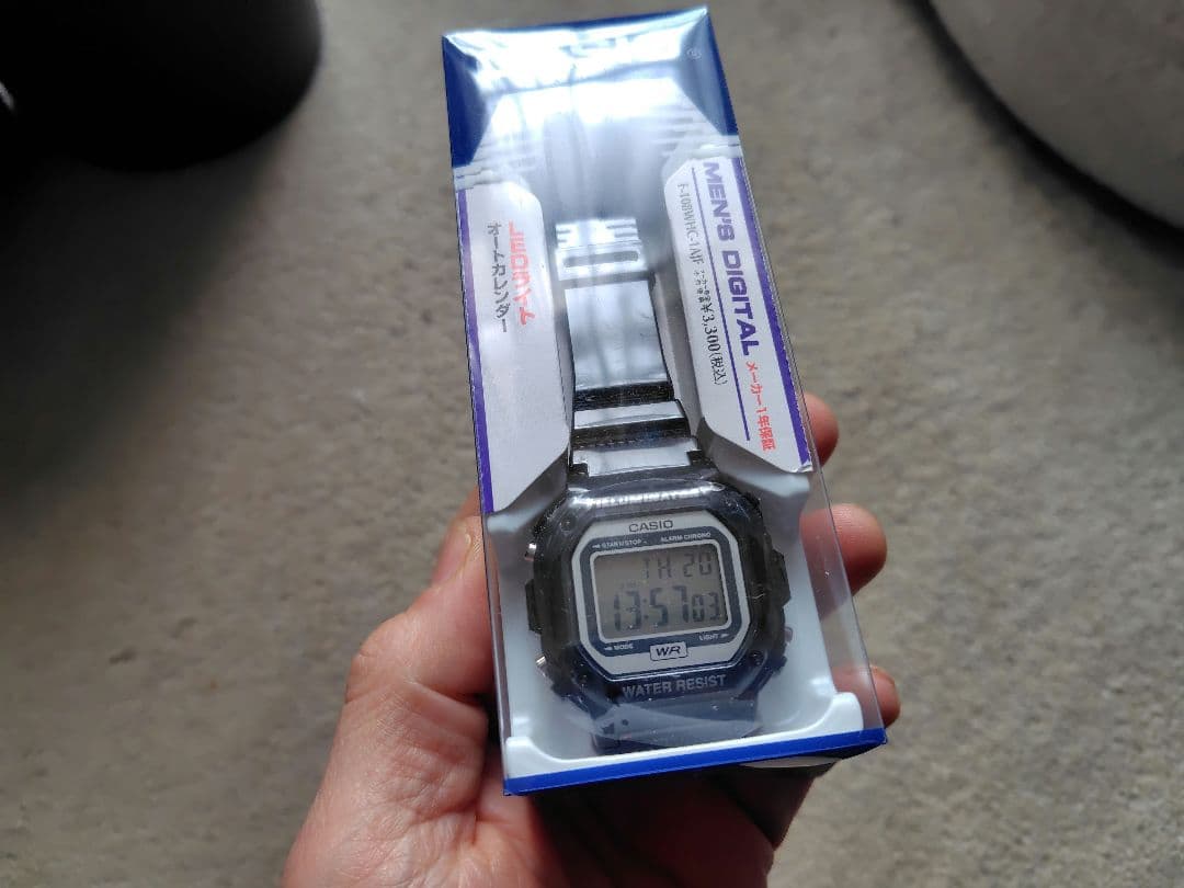 Casio F108 A159 Two-Piece Set Watches with Protective Films
