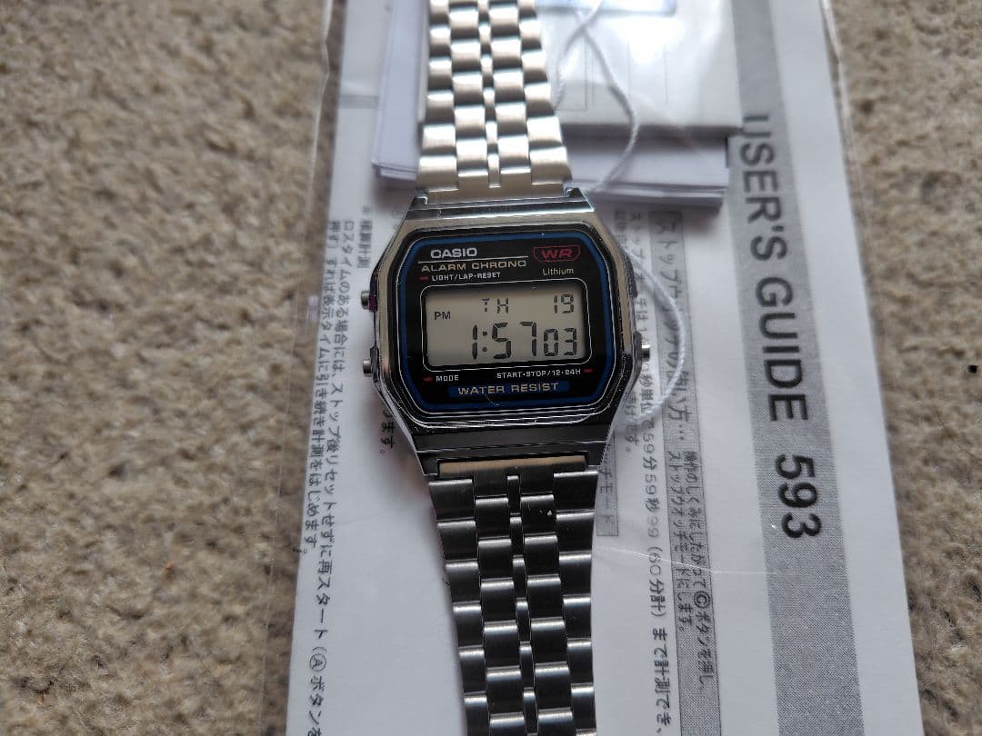 Casio F108 A159 Two-Piece Set Watches with Protective Films