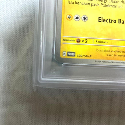 Nintendo Pikachu Indonesia Journey PSA10 trading card Japan import in protective soft fabric wrap
