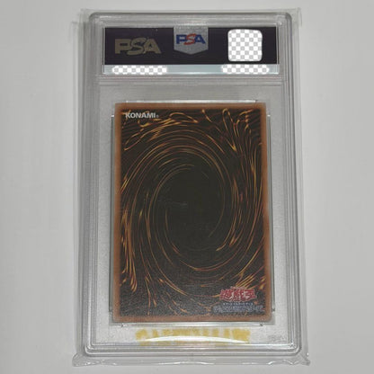 Blue-Eyes White Dragon PSA 10 graded Yu-Gi-Oh trading card with 3000 attack and 2500 defense points