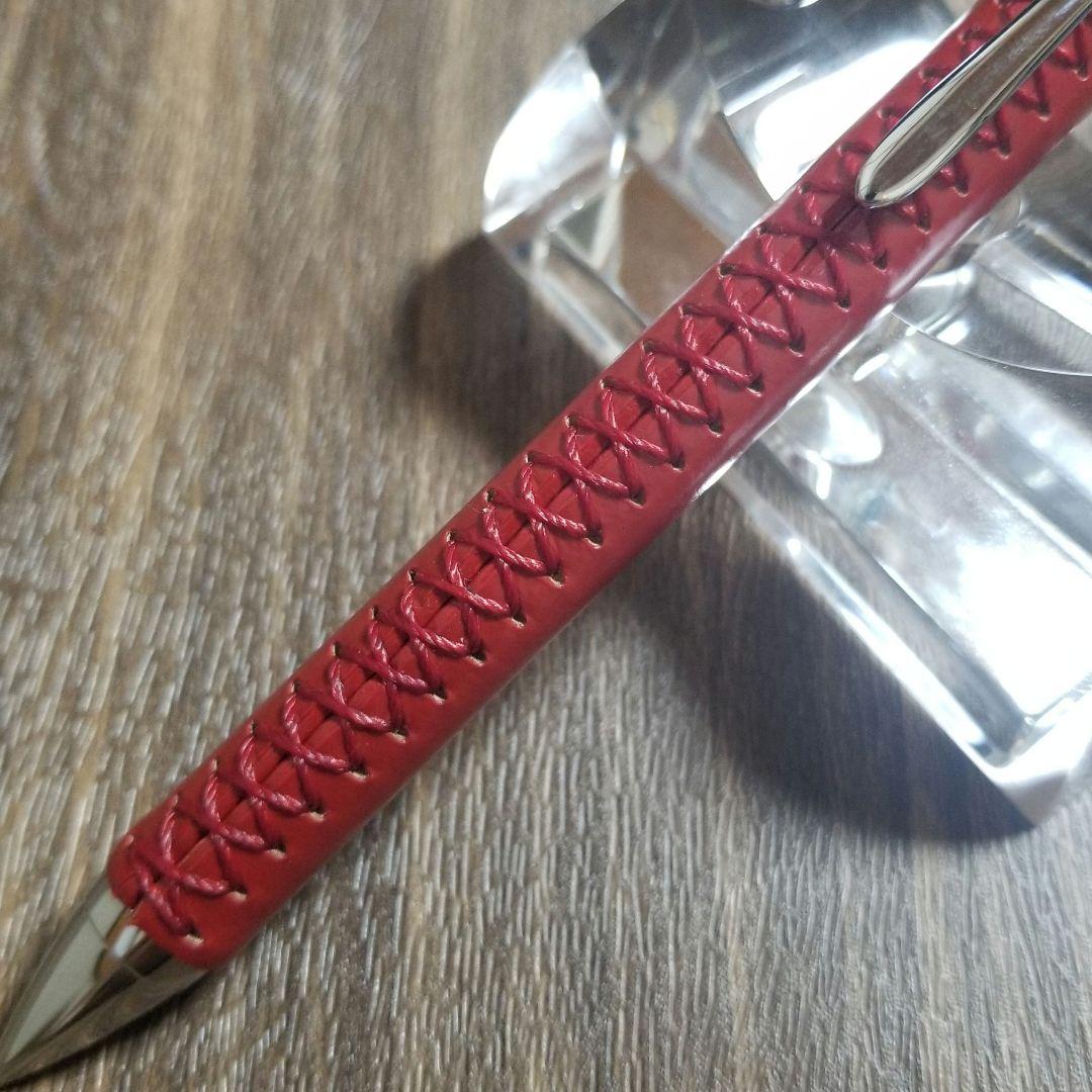 Katsumi Leather Mechanical Pencil 0.5mm Hand Sewn Cordovan Red – Japan Import