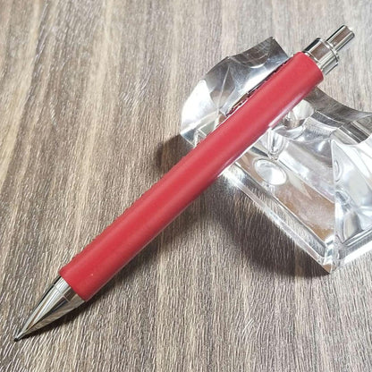 Katsumi Leather Mechanical Pencil 0.5mm Hand Sewn Cordovan Red – Japan Import