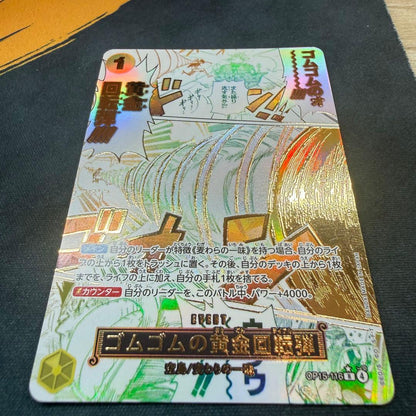 Doflamingo Golden Rotation Bullet OP15-116 R Parallel One Piece card in PSA sleeve