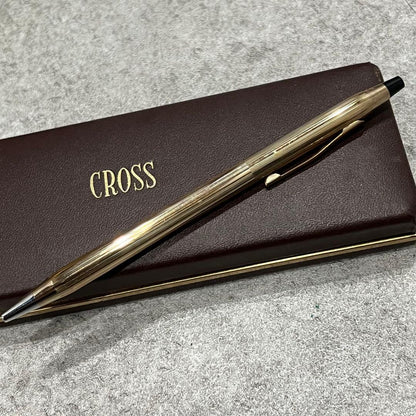 Cross Classic Century 10Kt Gold Plated Ballpoint Pen Model 4502 with Case Japan Import