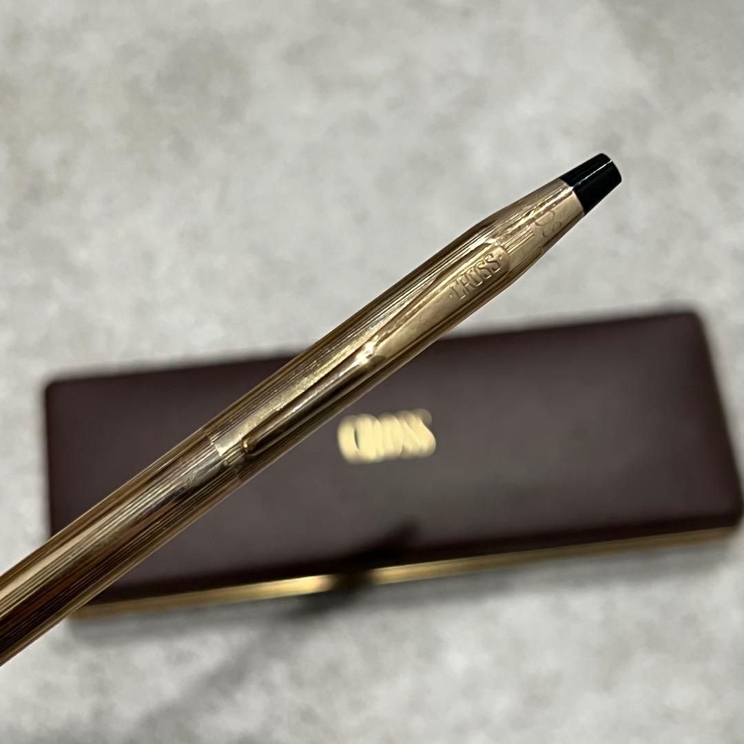Cross Classic Century 10Kt Gold Plated Ballpoint Pen Model 4502 with Case Japan Import