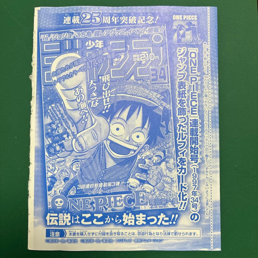 One Piece Monkey D. Luffy Pro Promo Weekly Shonen Jump Insert Card P-033 Japan Import