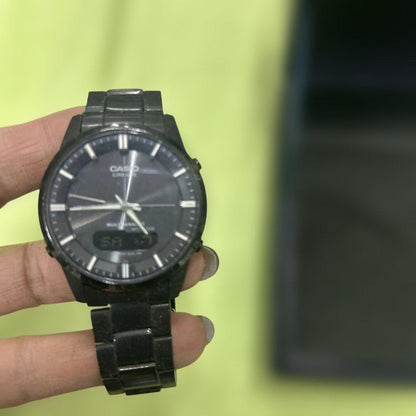 Casio Linage LCW-M170 Watch with Black Dial and Solar Power — Japan Import