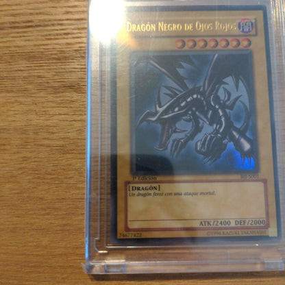 Bandai Yu-Gi-Oh Red-Eyes Black Dragon Spanish 1st Edition trading card from set G3-11