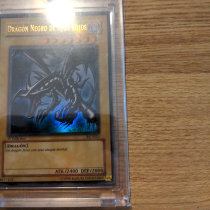 Bandai Yu-Gi-Oh Red-Eyes Black Dragon Spanish 1st Edition trading card from set G3-11