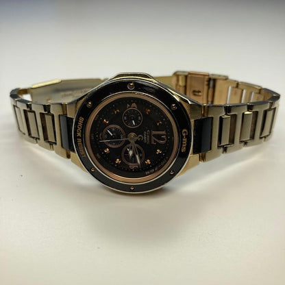 G-Shock Baby-G Casio Analog Radio Solar Watch Black Gold Edition — Japan Import