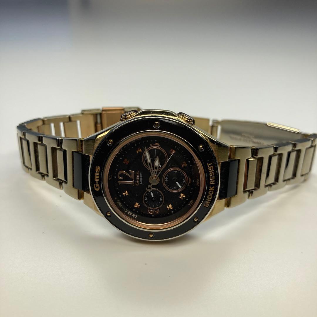 G-Shock Baby-G Casio Analog Radio Solar Watch Black Gold Edition — Japan Import