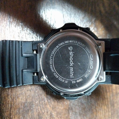 Casio G-Shock Mini GMN-50 Black Digital Analog Watch Replaced Battery Japan Import