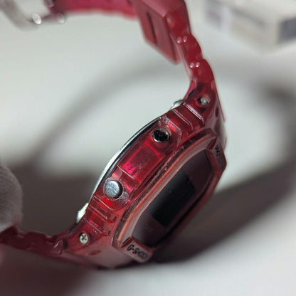 Casio G-Shock Red Skeleton Watch — Japan Import
