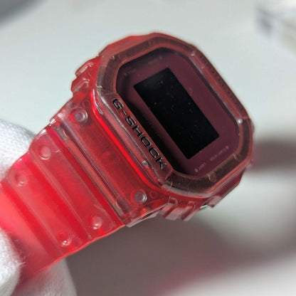Casio G-Shock Red Skeleton Watch — Japan Import