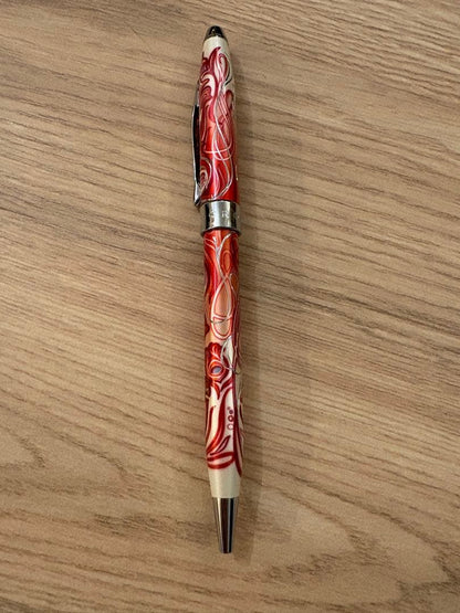 Cross Masked Royal Red Pen AT0082WG-58 Twist-Style Black Ink