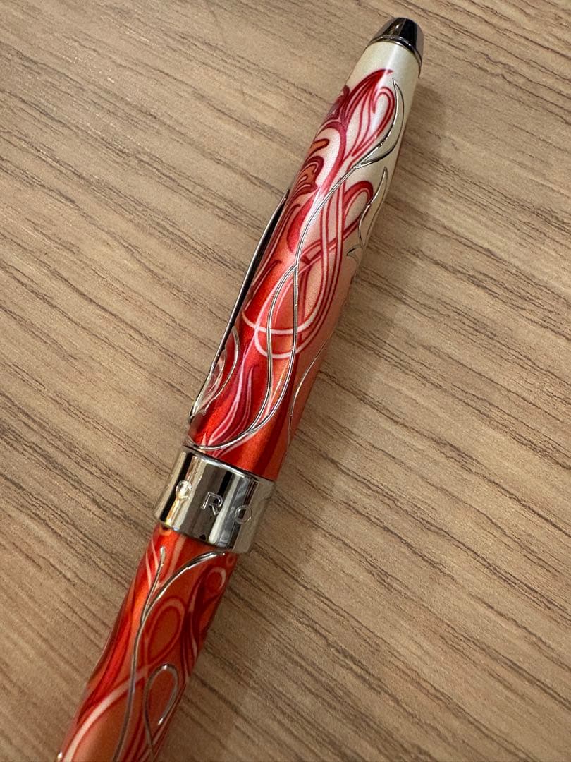 Cross Masked Royal Red Pen AT0082WG-58 Twist-Style Black Ink