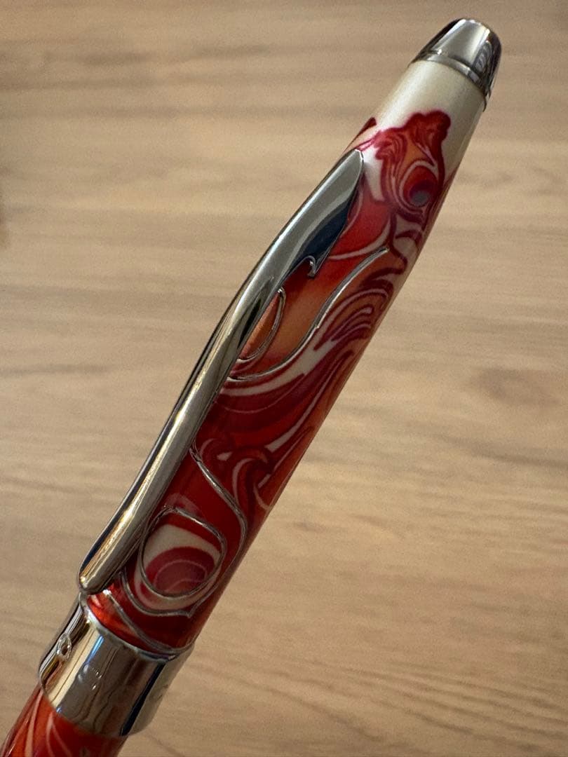 Cross Masked Royal Red Pen AT0082WG-58 Twist-Style Black Ink