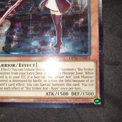 Bandai Yu-Gi-Oh Skystriker Ace Ultimate Relic Missing Soul Japanese trading card with holograms and bonus error-free card