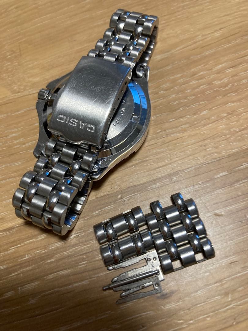 Casio Green Dial Quartz Watch with 100m Water Resistance