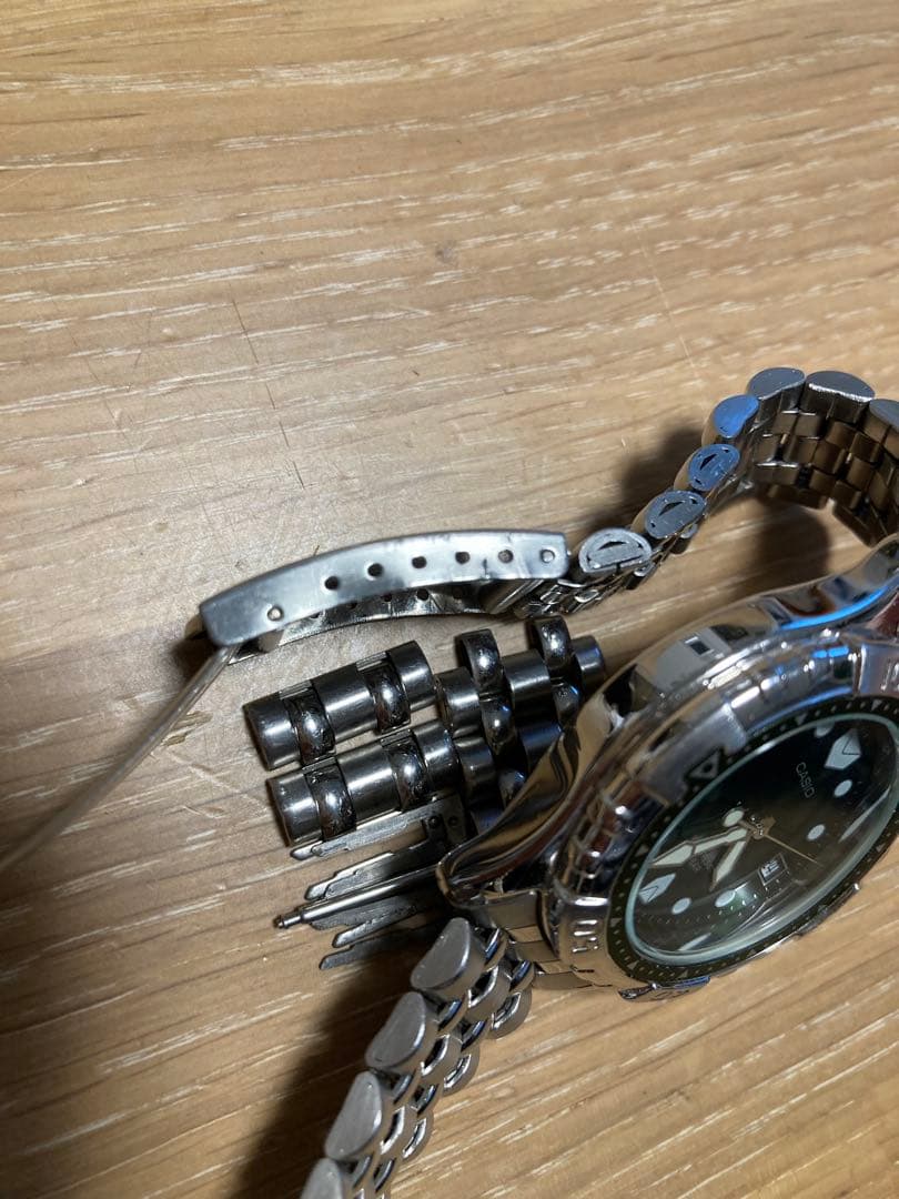 Casio Green Dial Quartz Watch with 100m Water Resistance