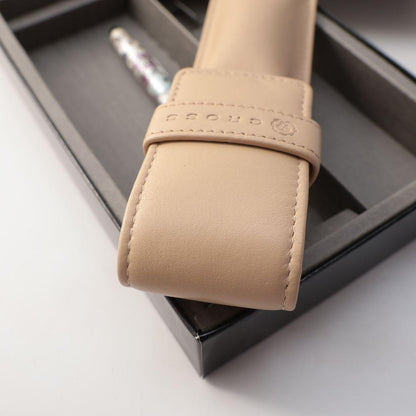 Cross Flower Pattern Ballpoint Pen Leather Case by CROSS — Japan Import