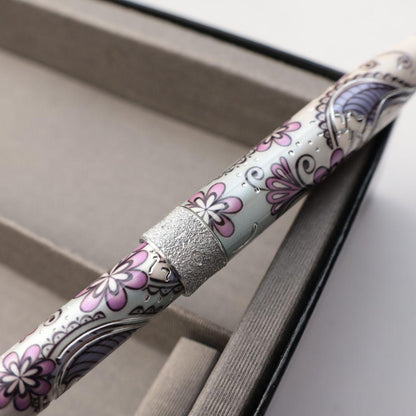Cross Flower Pattern Ballpoint Pen Leather Case by CROSS — Japan Import