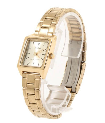 Casio LTP-V007G-9E Standard Quartz Ladies Watch Gold Metal Band Japan Import