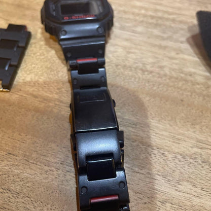 Casio G-Shock DW-5600 Digital Watch with Black Red Resin Band — Japan Import
