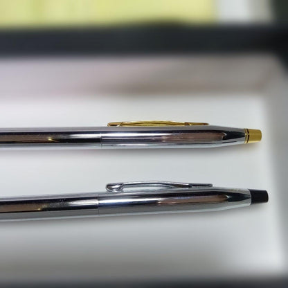 Cross Classic Century Two-Piece Ballpoint Pen Set with Leather Case