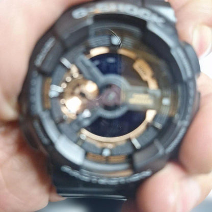 Casio G-Shock GA-110RG Analog Digital Watch Black and Gold Contrast Japan Import