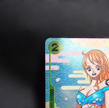 Nami R OP06-101 Promotional 2nd Anniversary Japan Import card with sleeve and loader
