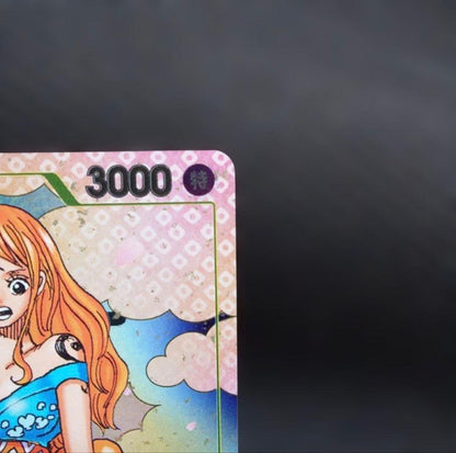 Nami R OP06-101 Promotional 2nd Anniversary Japan Import card with sleeve and loader