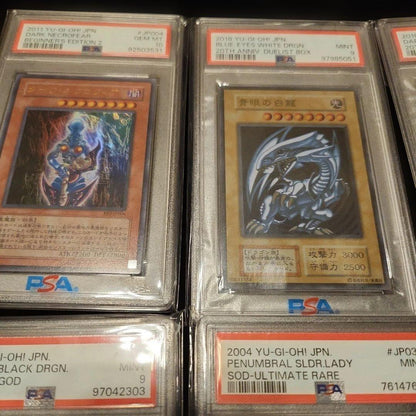 Kaiba Corporation Yu-Gi-Oh Relief Parallel Secret Ultra card collection with PSA graded cards