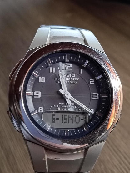 Casio WAVE CEPTOR Solar Radio-Controlled Watch WVA-400J — Japan Import