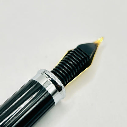 Cross Pen Line Silver Fountain Pen with Gold Nib and Case