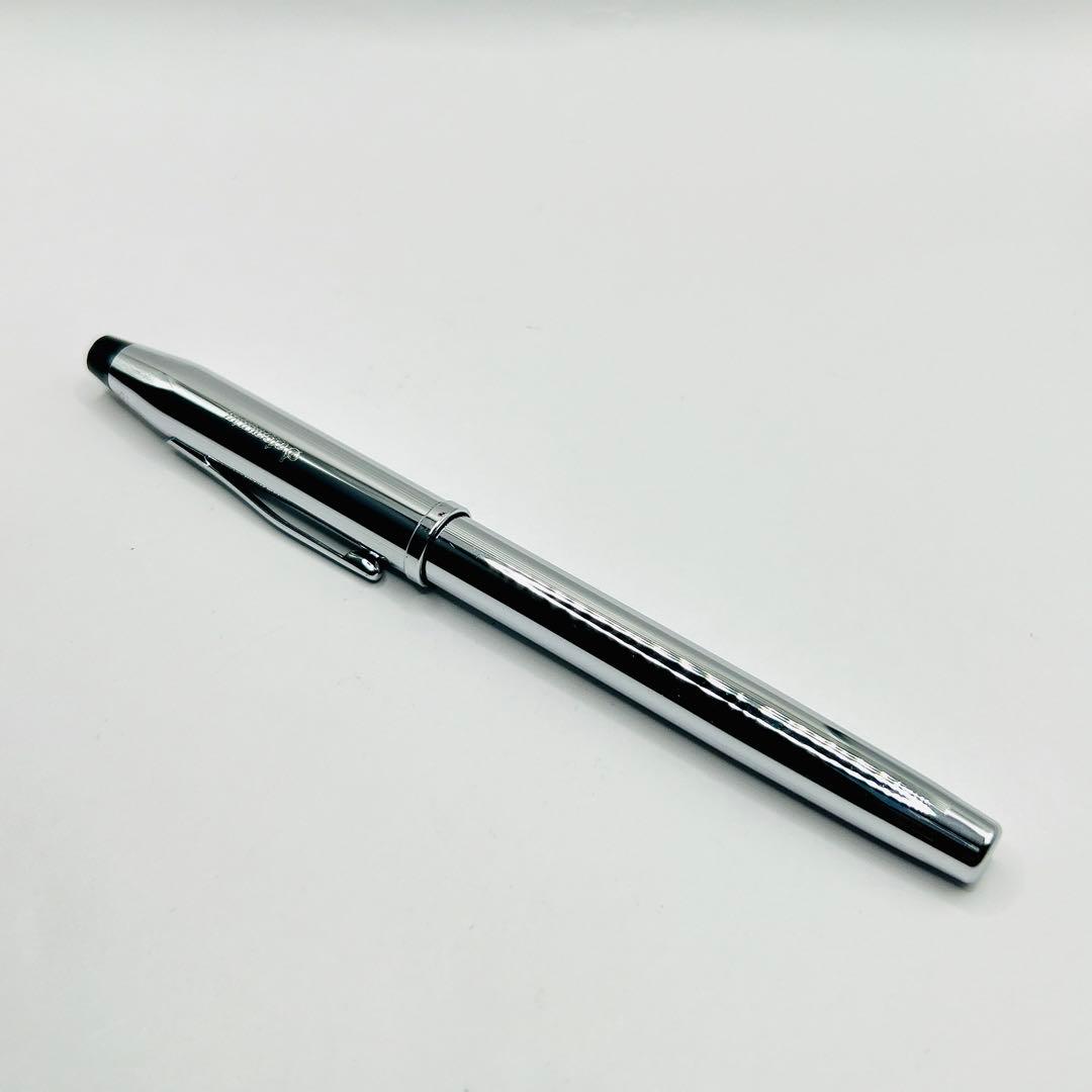 Cross Pen Line Silver Fountain Pen with Gold Nib and Case