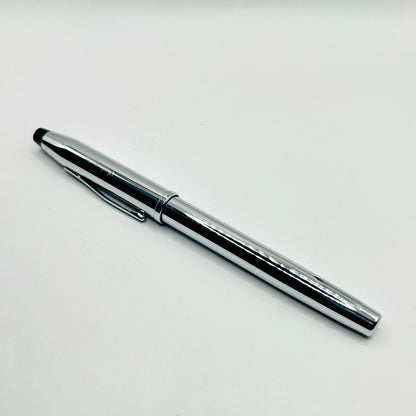 Cross Pen Line Silver Fountain Pen with Gold Nib and Case