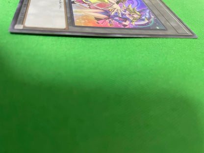 Yu-Gi-Oh Ultra Rare Black Magician Girl TK05-JP008 trading card in protective sleeve