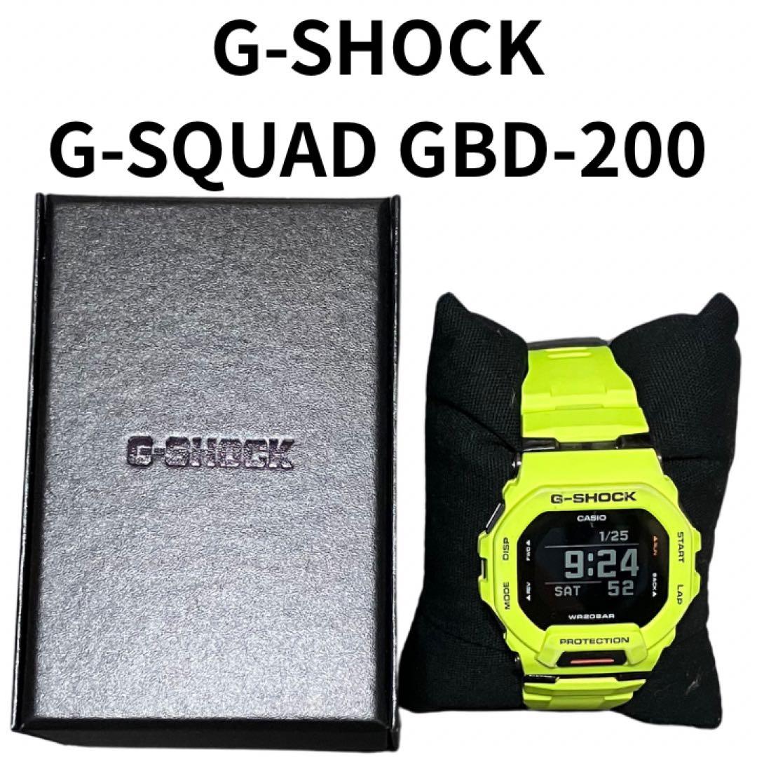 Casio G-Shock G-Squad GBD-200 Series Watch Model 3506 Fluorescent Yellow