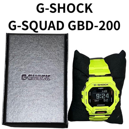 Casio G-Shock G-Squad GBD-200 Series Watch Model 3506 Fluorescent Yellow